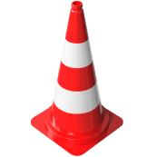 Traffic cone | red | red / white | Height: 750 mm